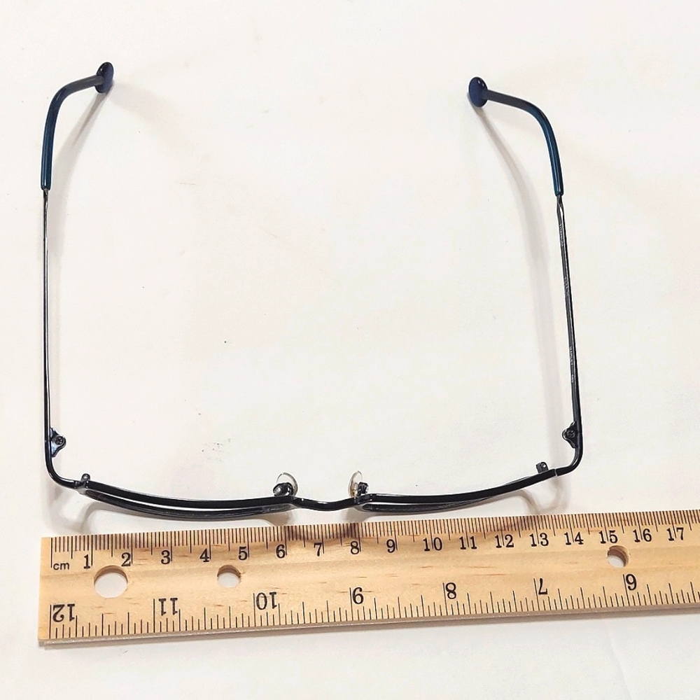 Titanium L.A Eyeworks Dark Rectangular Lens Marle… - image 4